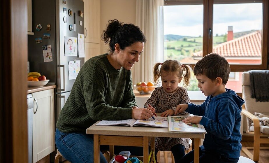 Cuidadora Interna para Dos Niños