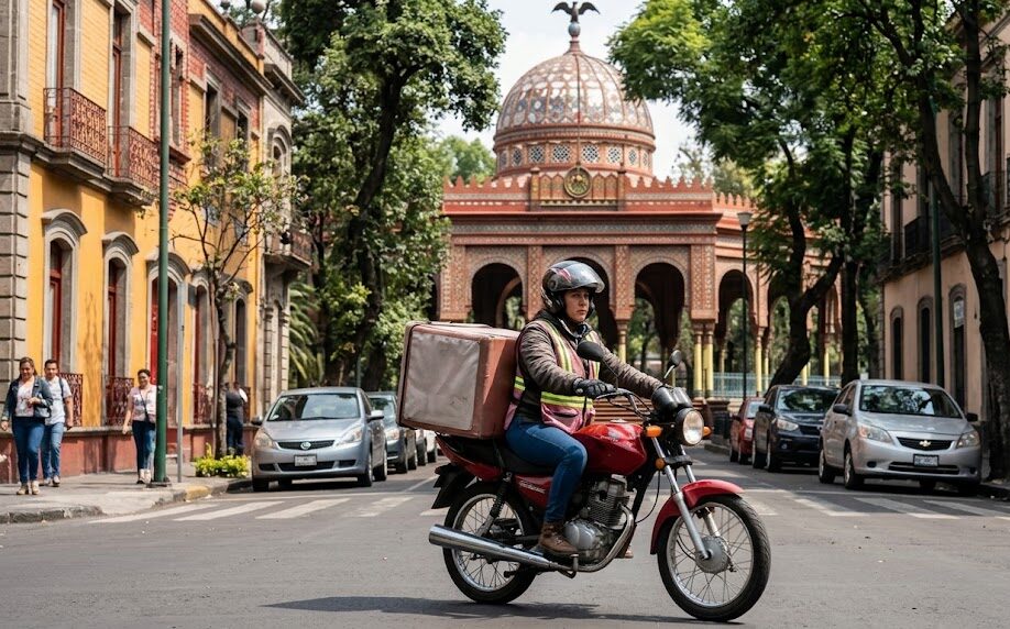 Repartidor en Motocicleta